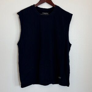 NordicTrack Navy Blue Sleeveless Cotton Crew Neck Shirt